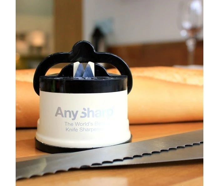 AnySharp PRO White Manual Knife Sharpener - The World's Best Knife Sharpener 2 AnySharp PRO White Manual Knife Sharpener - The World's Best Knife Sharpener - Image 2