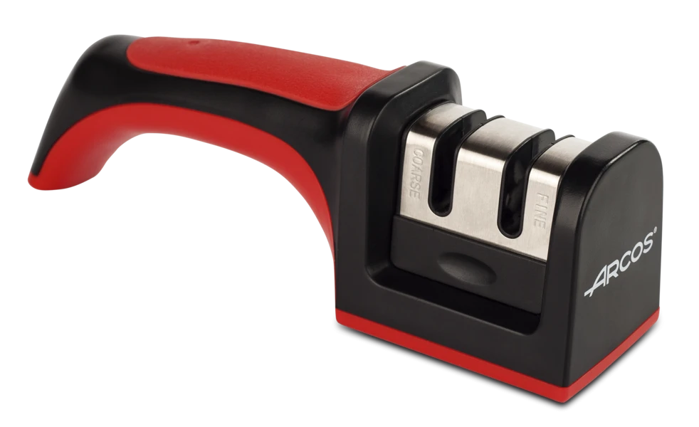 Arcos 2-Stage Manual Knife Sharpener : Tungsten And Ceramic Rods 1 Arcos 2-Stage Manual Knife Sharpener : Tungsten And Ceramic Rods