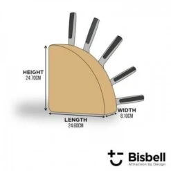 Bisbell Magnetic Knife Block Made Of Oak Wood -KnifeMaster Store bisbell magnetic knife block oak wood 5