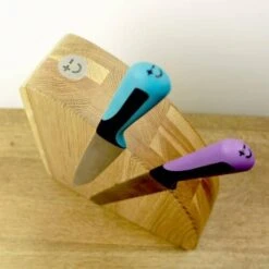 Bisbell Magnetic Knife Block Made Of Oak Wood -KnifeMaster Store bisbell magnetic knife block oak wood 7