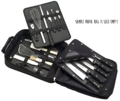 Chef Backpack With 18 Slots And 2 Removable Trays For Kitchen Tools 5 Chef Backpack With 18 Slots And 2 Removable Trays For Kitchen Tools -KnifeMaster Store chef backpack empty bag 18 slots 2 removable trays kitchen tools 2