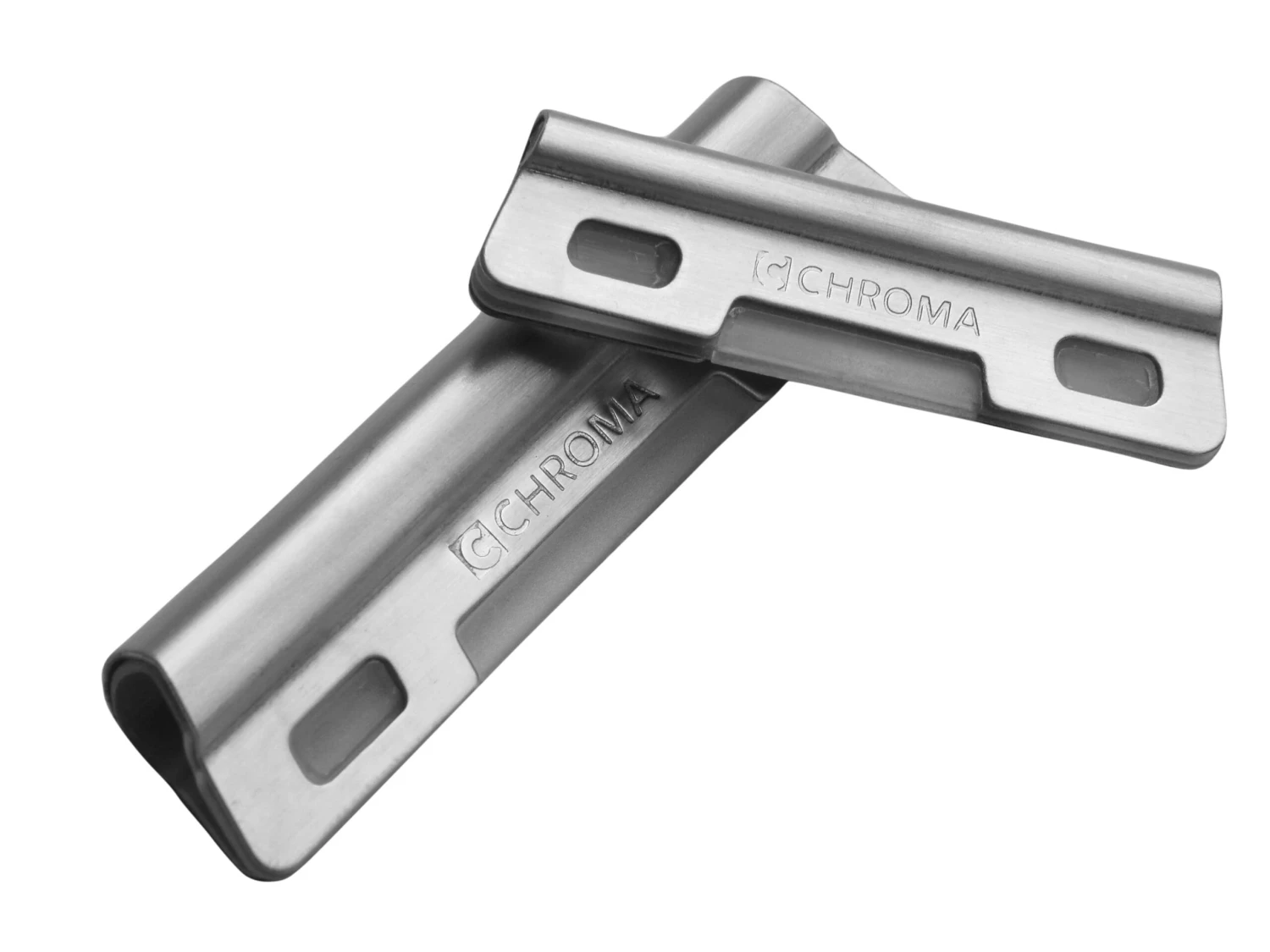 Chroma Pack Of 2 Sharpening Angle Guides, Stainless Steel 1 Chroma Pack Of 2 Sharpening Angle Guides, Stainless Steel