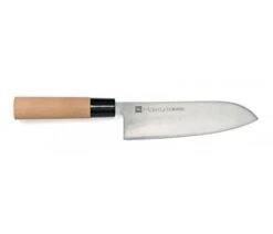 Chroma Haiku Santoku Knife 17cm - Honoki Wood Handle