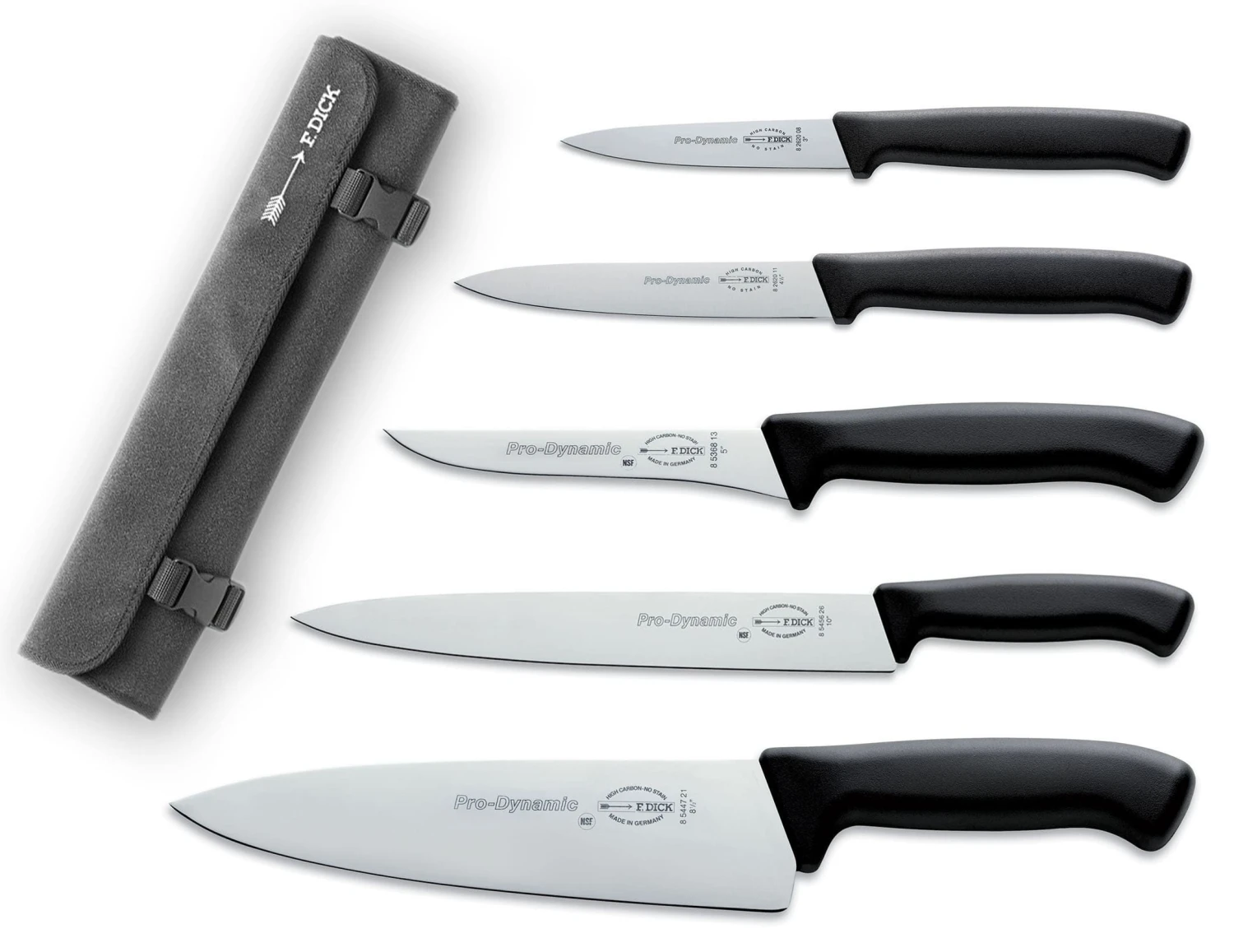 DICK Pro Dynamic 5-piece Knife Set With Roll Bag 1 DICK Pro Dynamic 5-piece Knife Set With Roll Bag