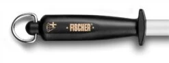 FISCHER Butcher's Diamond Sharpening Steel With Hard Chromium Coating 27cm -KnifeMaster Store fischer butcher diamond sharpening steel hard chromium coating 27cm 2