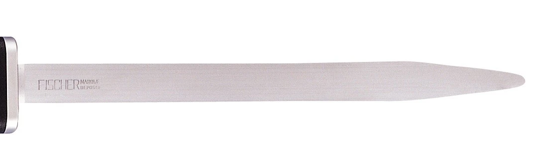 FISCHER Fine Cut Sharpening Steel Oval Rod 30cm - Black Handle 3 FISCHER Fine Cut Sharpening Steel Oval Rod 30cm - Black Handle - Image 3