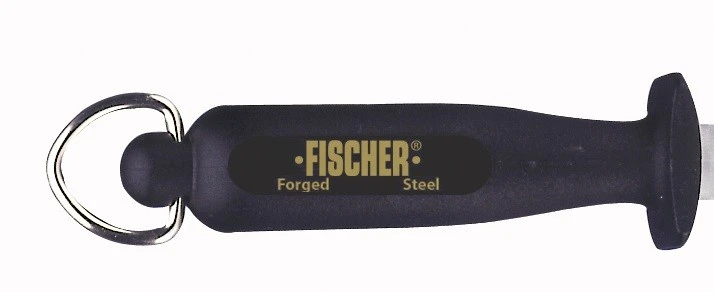 FISCHER Household Sharpening Steel Oval Rod 25cm - Black Handle 2 FISCHER Household Sharpening Steel Oval Rod 25cm - Black Handle - Image 2