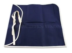 Japanese Canvas Roll Bag For 6 Knives - Blue