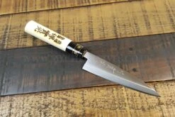 Jikko Tokusei Japanese Kaisaki Knife 12cm Nihon Steel Blade, Magnolia Wood Handle 9 Jikko Tokusei Japanese Kaisaki Knife 12cm Nihon Steel Blade, Magnolia Wood Handle -KnifeMaster Store jikko tokusei japanese kaisaki knife 12cm nihon steel blade magnolia handle 2