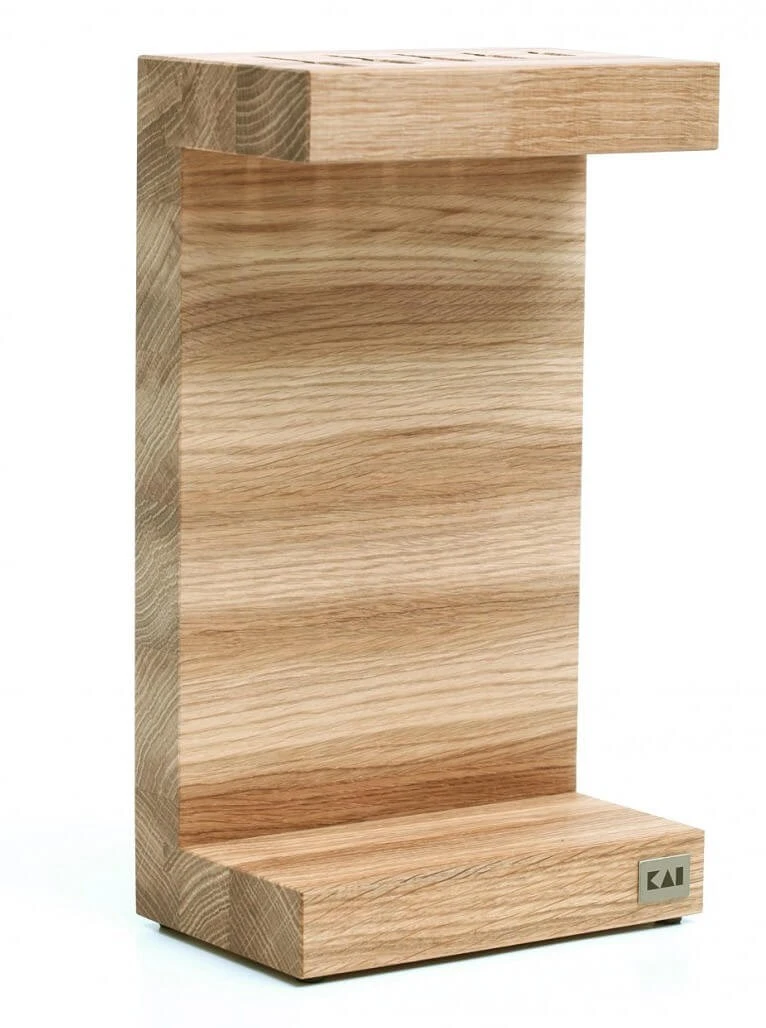 Kai C-shaped Knife Block - Made Of Oak Wood 1 Kai C-shaped Knife Block - Made Of Oak Wood