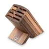 Kai Empty Knife Block For 8 Kitchen Knives - Walnut Wood
