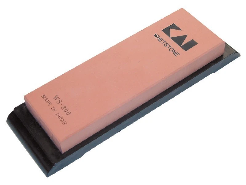 KAI Japanese Whetstone Grit 800 + Plastic Stand 1 KAI Japanese Whetstone Grit 800 + Plastic Stand