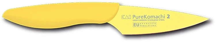 KAI Pure Komachi 3-piece Knife Set + 1 Black Cutting Board 3 KAI Pure Komachi 3-piece Knife Set + 1 Black Cutting Board - Image 3