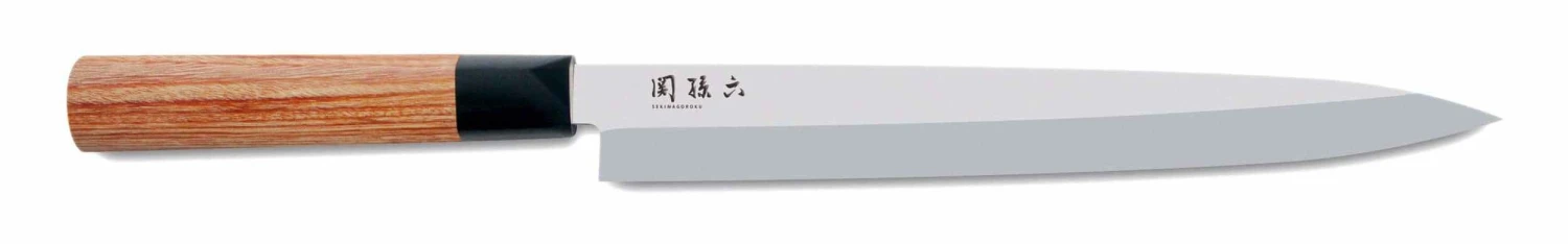 KAI Seki Magoroku Redwood Yanagiba Knife 24cm 1 KAI Seki Magoroku Redwood Yanagiba Knife 24cm