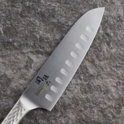 Kai Seki Shoso Santoku Knife Scalloped Blade 16.5cm -KnifeMaster Store kai seki magoroku shoso santoku knife scalloped blade 16cm 2