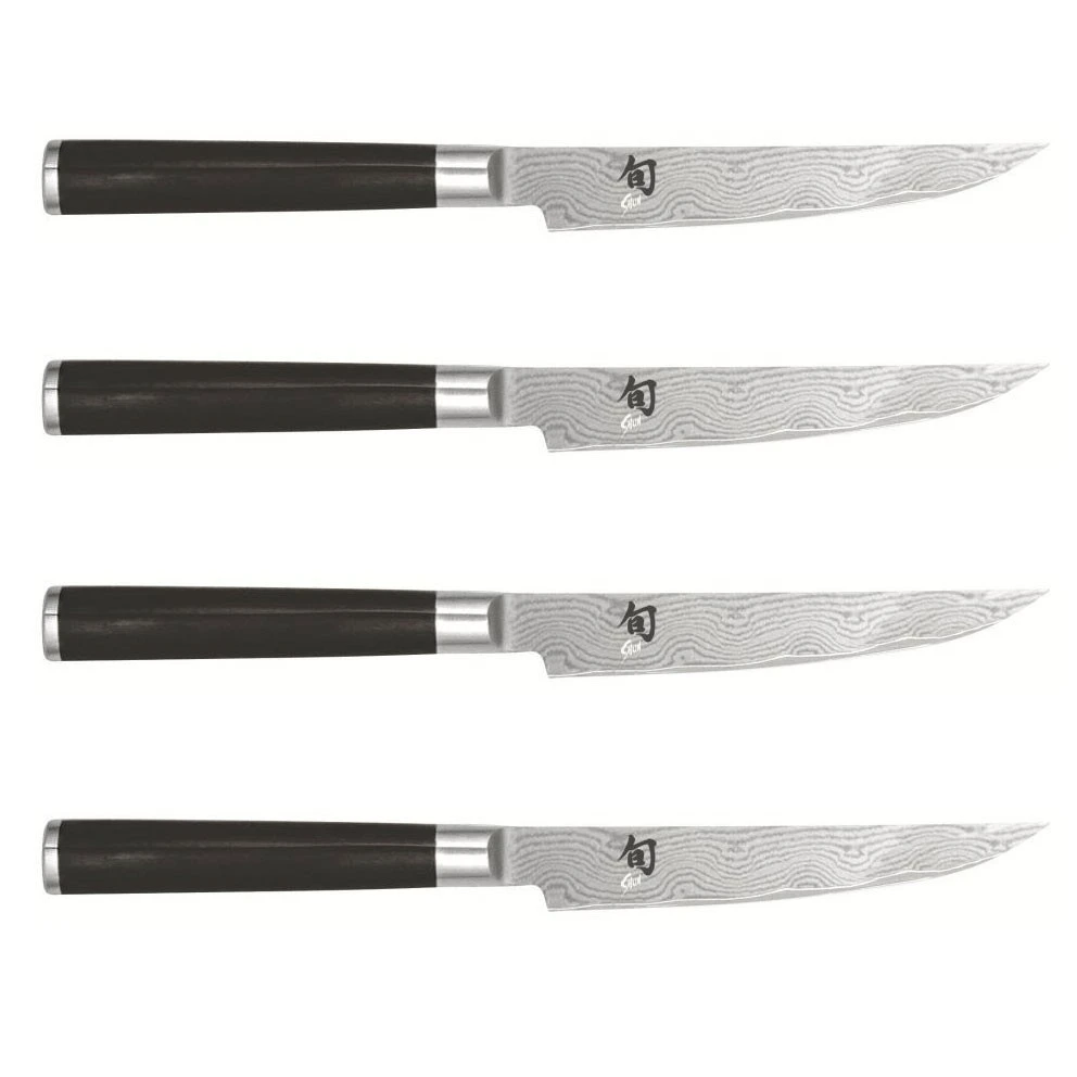 Kai Shun Classic 4-piece Steak Knife Set - Damascus Steel Blades 12.5cm 2 Kai Shun Classic 4-piece Steak Knife Set - Damascus Steel Blades 12.5cm - Image 2
