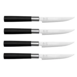 KAI Wasabi Black 4-piece Steak Knife Set
