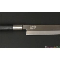 KAI Wasabi Black Yanagiba Knife 24cm -KnifeMaster Store kai wasabi black yanagiba knife 24cm 3