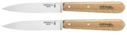 Opinel Nยฐ112 Set Of 2 Paring Knives 10cm With Beech Wood Handles
