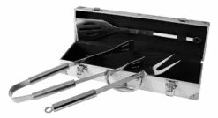 Pradel Excellence 3-piece Barbecue Tool Set With Metallic Case -KnifeMaster Store pradel excellence 3 piece barbecue tool set metallic case 3