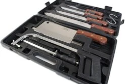 Pradel Excellence Butcher Knife Case With 8 Knives And Accessories -KnifeMaster Store pradel excellence 8 piece butcher knife case 2