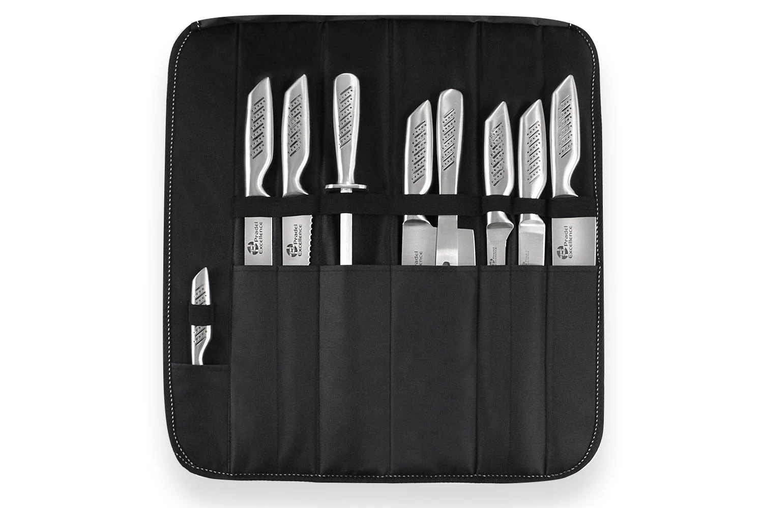 Pradel Excellence Knife Bag With 9 Stainless Steel Knives 2 Pradel Excellence Knife Bag With 9 Stainless Steel Knives - Image 2