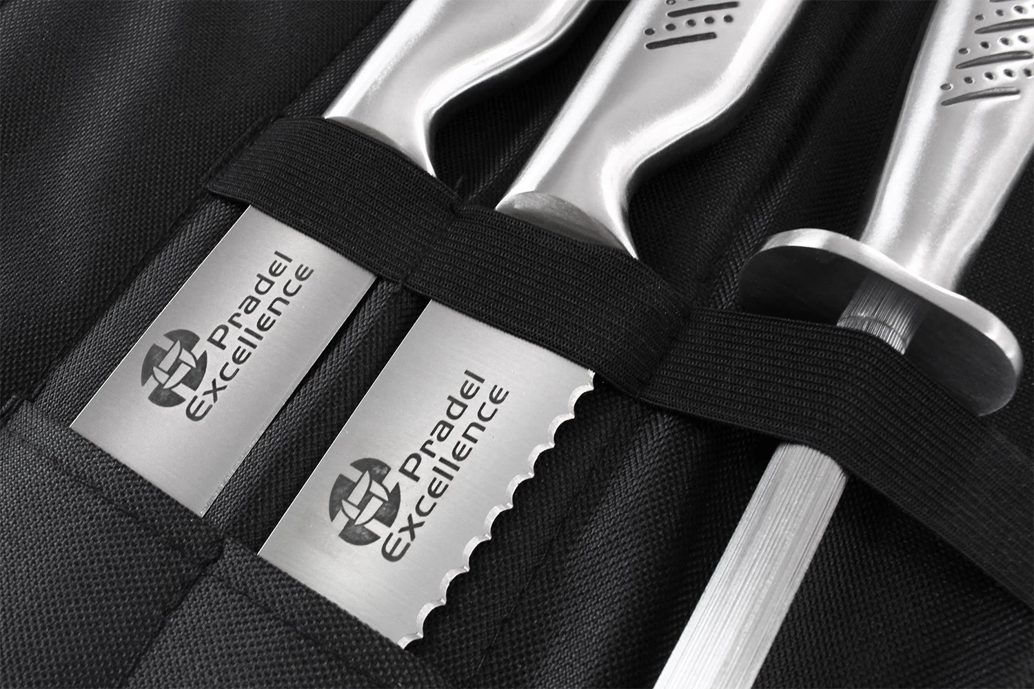Pradel Excellence Knife Bag With 9 Stainless Steel Knives 3 Pradel Excellence Knife Bag With 9 Stainless Steel Knives - Image 3