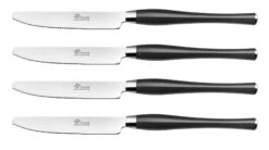 Pradel Excellence Manoir 16-Piece Cutlery Set - Black Handles -KnifeMaster Store pradel excellence manoir 16 piece cutlery set black handles 3