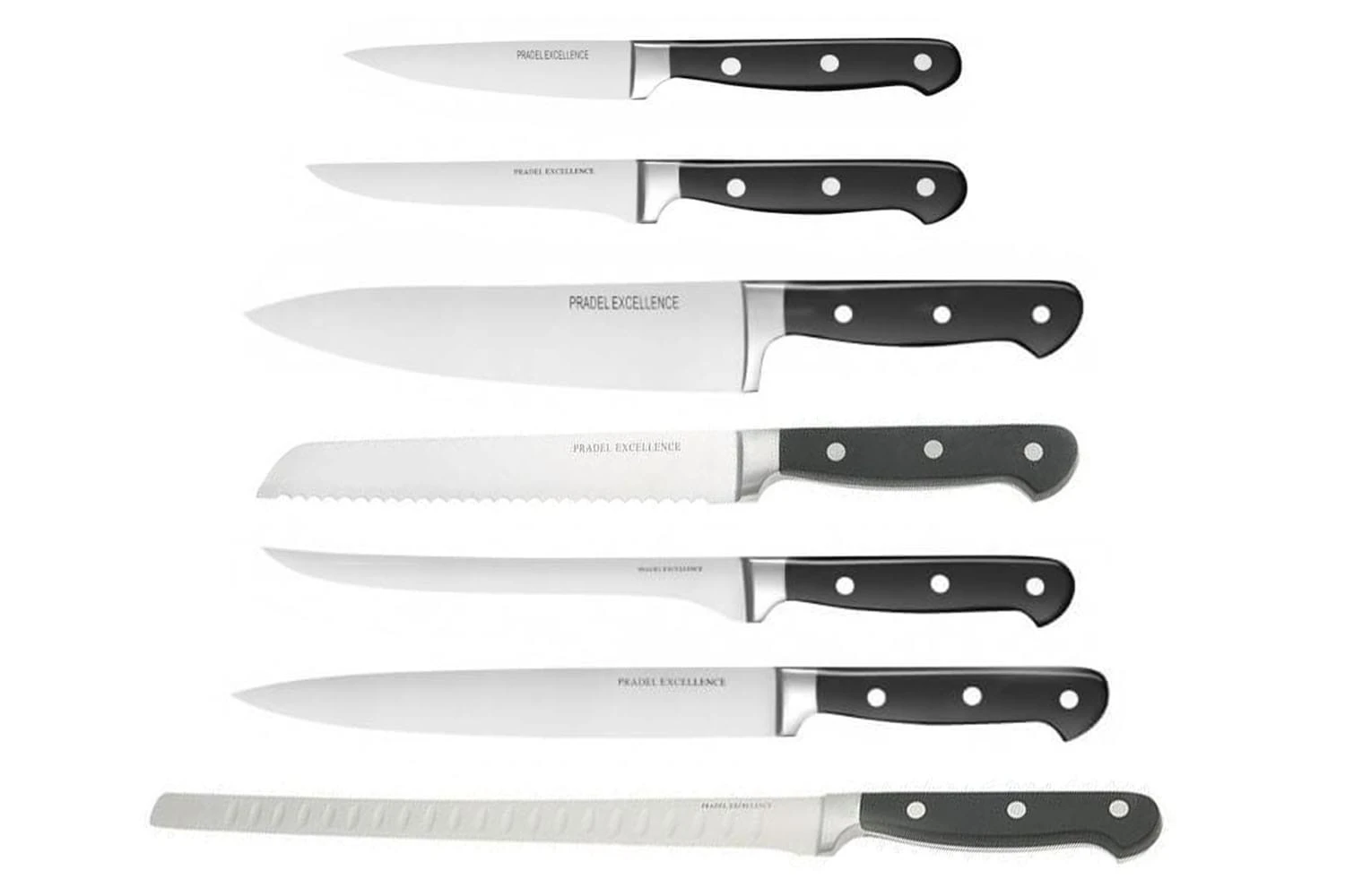 Pradel Excellence Pack With 7 Kitchen Knives 1 Pradel Excellence Pack With 7 Kitchen Knives