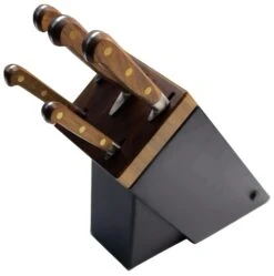 Sabatier Perigord Knife Block With 5 Kitchen Knives - Walnut Wood Handles 7 Sabatier Perigord Knife Block With 5 Kitchen Knives - Walnut Wood Handles -KnifeMaster Store sabatier perigord knife block 5 kitchen knives walnut wood handles 2