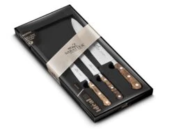Sabatier Provenรงao 3-piece Knife Set 100% Forged Blades, Olive Wood Handles