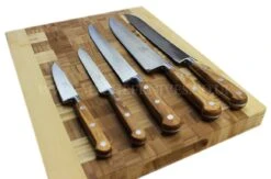 Sabatier Provençao White Knife Block With 5 Kitchen Knives - Olive Wood Handles 12 Sabatier Provençao White Knife Block With 5 Kitchen Knives - Olive Wood Handles -KnifeMaster Store sabatier provencao white knife block 5 kitchen knives olive wood handles 2