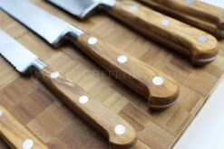 Sabatier Provençao White Knife Block With 5 Kitchen Knives - Olive Wood Handles 14 Sabatier Provençao White Knife Block With 5 Kitchen Knives - Olive Wood Handles -KnifeMaster Store sabatier provencao white knife block 5 kitchen knives olive wood handles 4