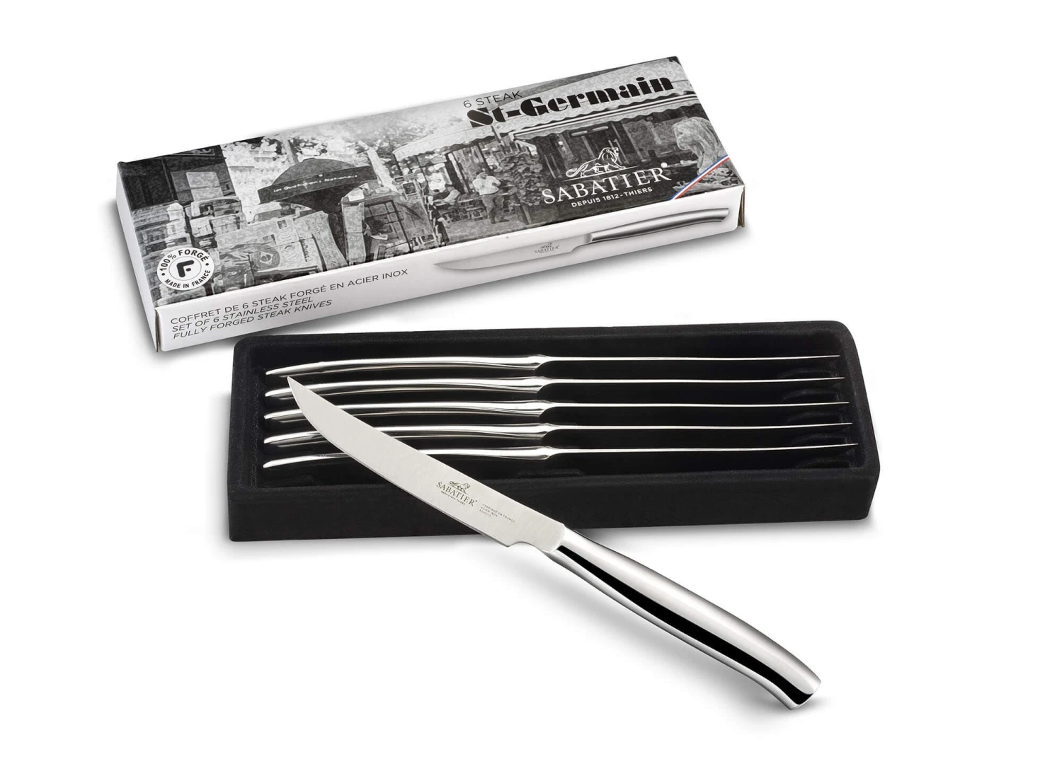 Sabatier Saint-Germain 6-piece Steak Knife Set 1 Sabatier Saint-Germain 6-piece Steak Knife Set