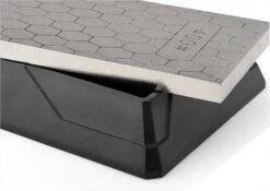 TAIDEA Double-sided Diamond Whetstone Grit 400/1000 + Plastic Base -KnifeMaster Store taidea double side diamond whetstone grit 400 1000 2