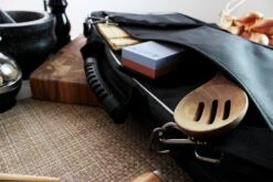 Wusaki Empty Bag For 21 Kitchen Knives And Utensils + 1 Large Storage Pocket -KnifeMaster Store wusaki empty bag 21 kitchen knives utensils 1 storage pocket 10