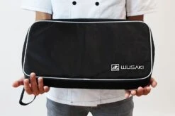 Wusaki Empty Bag For 21 Kitchen Knives And Utensils + 1 Large Storage Pocket -KnifeMaster Store wusaki empty bag 21 kitchen knives utensils 1 storage pocket 2