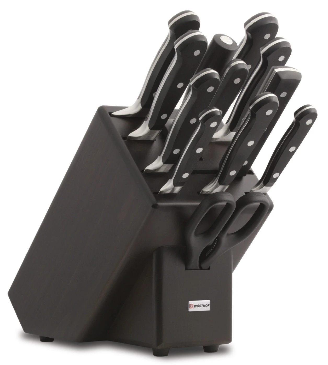 Wusthof Classic 12-piece Knife Block Made Ash Wood In Black Colour 1 Wusthof Classic 12-piece Knife Block Made Ash Wood In Black Colour