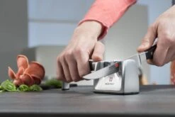 Wusthof Classic Ikon 2-Stage Knife Sharpener - Ceramic & Diamond Rods -KnifeMaster Store wusthof classic ikon 2 stage manual knife sharpener ceramic diamond rods 2