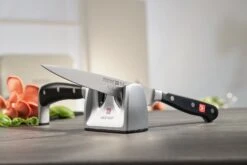 Wusthof Classic Ikon 2-Stage Knife Sharpener - Ceramic & Diamond Rods -KnifeMaster Store wusthof classic ikon 2 stage manual knife sharpener ceramic diamond rods 4